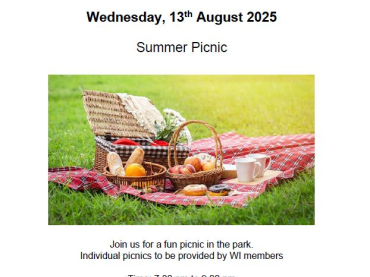 WI August Meeting -Summer Picnic 